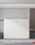True Contemporary Heidi II White Horizontal Murphy Wall Pull Down Bed, image 2