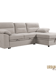 Urban Cali Malibu 94.5" Wide Sleeper Sectional Sofa Bed with Pull Down Tray, Cupholders Wireless Charger and Storage Chaise, image 17