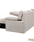 Urban Cali Malibu 94.5" Wide Sleeper Sectional Sofa Bed with Pull Down Tray, Cupholders Wireless Charger and Storage Chaise, image 11
