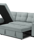Urban Cali Venice 89.5" Wide Sleeper Sectional Sofa Bed with Reversible Storage Chaise, image 31