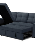 Urban Cali Venice 89.5" Wide Sleeper Sectional Sofa Bed with Reversible Storage Chaise, image 34