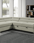 Urban Cali Hollywood 107.5" Wide Sleeper Sectional Sofa Bed with Adjustable Headrests and Storage Chaise, image 31