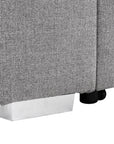 Urban Cali Pasadena 104.5" Wide Large Sleeper Sectional Sofa Bed with Storage Ottoman and 2 Stools, image 61