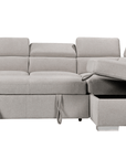 Urban Cali Pasadena 104.5" Wide Large Sleeper Sectional Sofa Bed with Storage Ottoman and 2 Stools, image 33