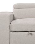 Urban Cali Pasadena 104.5" Wide Large Sleeper Sectional Sofa Bed with Storage Ottoman and 2 Stools, image 40