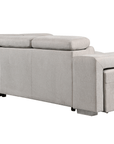 Urban Cali Pasadena 104.5" Wide Large Sleeper Sectional Sofa Bed with Storage Ottoman and 2 Stools, image 38