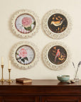 Set of Four Brown And White Bird No Entertainment No Food & Beverage No Fantasy & Sci-Fi Flower Metal No People Circle No Spiritual & Religious