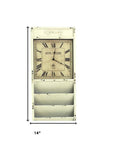 60" X 14" Off White Metal Hanging Wall Decor