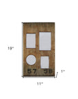 Multiple Sizes Brown Distressed Solid Wood Tabletop Picture Frame