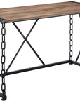 48" Brown and Black Computer Desk