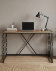 48" Brown and Black Computer Desk