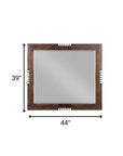 Reclaimed Oak Finish Rectangular Mirror
