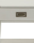Modern White X Shape Wooden Storage End Table