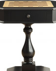 28" Brown Cherry Octagonal Game Table With Drawer