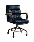 Coffee and Dark Brown Swivel Rolling Executive Office Chair