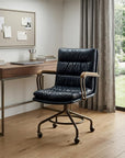 Coffee and Dark Brown Swivel Rolling Executive Office Chair