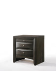 25" Solid Wood Two Drawer Nightstand
