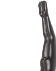 7" X 7" Black Resin Diving Man Hanging Dimensional Sculpture