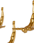 Set of Three Black Resin Diving Man Hanging Dimensional Sculpture