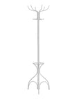 18" X 18" X 70" White  Metal  Coat Rack
