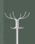 18" X 18" X 70" White  Metal  Coat Rack