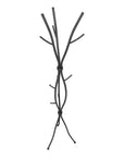 74" Black Metal Modern Tree Branch Coat Rack