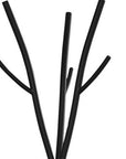 74" Black Metal Modern Tree Branch Coat Rack