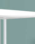 24" White Free Form Manufactured Wood Bar Table
