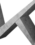 47" Gray Abstract Console Table
