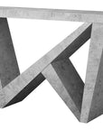 47" Gray Abstract Console Table