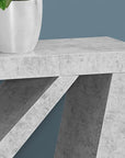 47" Gray Abstract Console Table