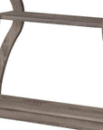 47" Taupe Floor Shelf Console Table With Storage