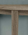33" Deep Taupe End Table With Shelf