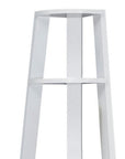 71" Espresso Wood Five Tier Corner Bookcase