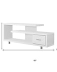 60" Dark Brown Cabinet Enclosed Storage TV Stand