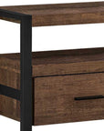 59" Brown and Black Cabinet Enclosed Storage TV Stand