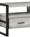 59" Black and Gray Cabinet Enclosed Storage TV Stand