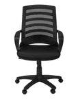 Black Adjustable Height Swivel Rolling Office Chair