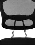Black Adjustable Height Swivel Rolling Office Chair