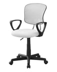 Black Adjustable Height Swivel Rolling Office Chair