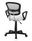 Black Adjustable Height Swivel Rolling Office Chair