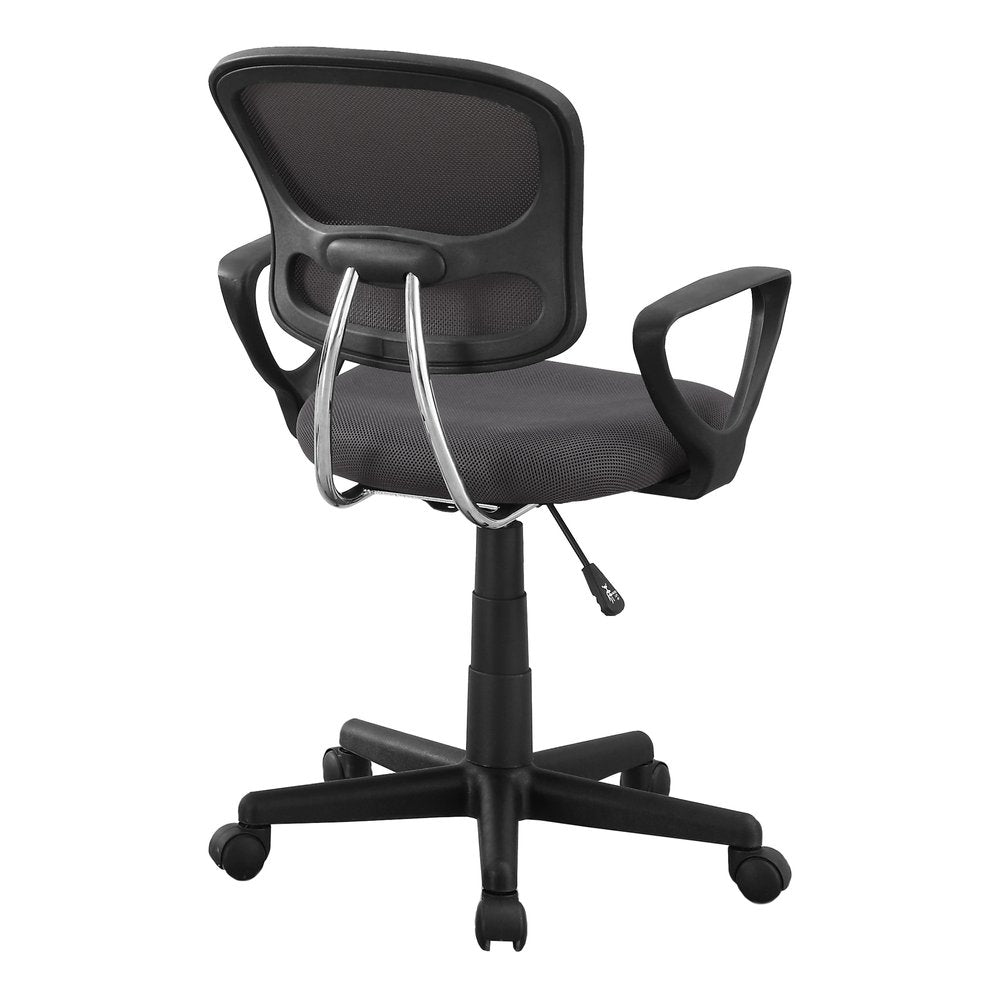Black Adjustable Height Swivel Rolling Office Chair