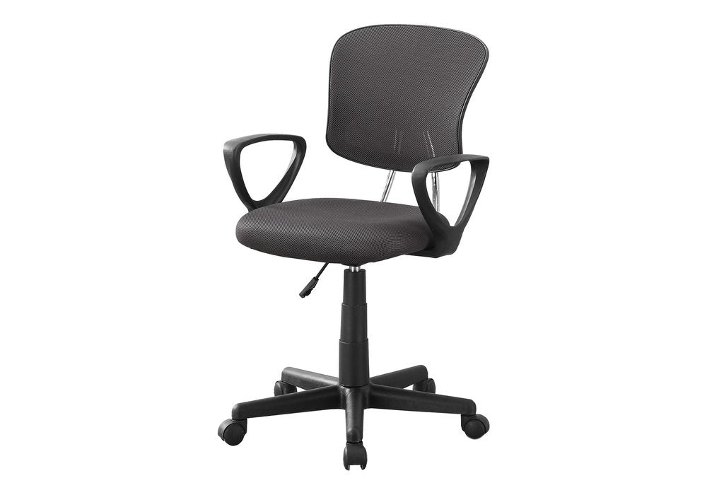 Black Adjustable Height Swivel Rolling Office Chair