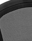 Black Polyester Seat Swivel Adjustable Task Chair Mesh Back Plastic Frame