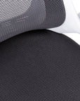 Gray Black and Silver Adjustable Height Swivel Rolling Executive Office Chair