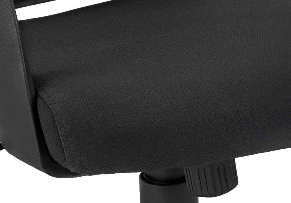 Black Adjustable Height Swivel Rolling Executive Office Chair