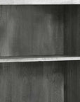 48" Gray Wood Four Tier Bookcase