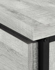 55" Gray and Black Computer Desk With Three Drawers