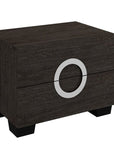 Four Piece Gray Solid Wood Bedroom Set With Mirror