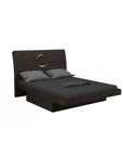 Four Piece Gray Solid Wood Bedroom Set With Mirror